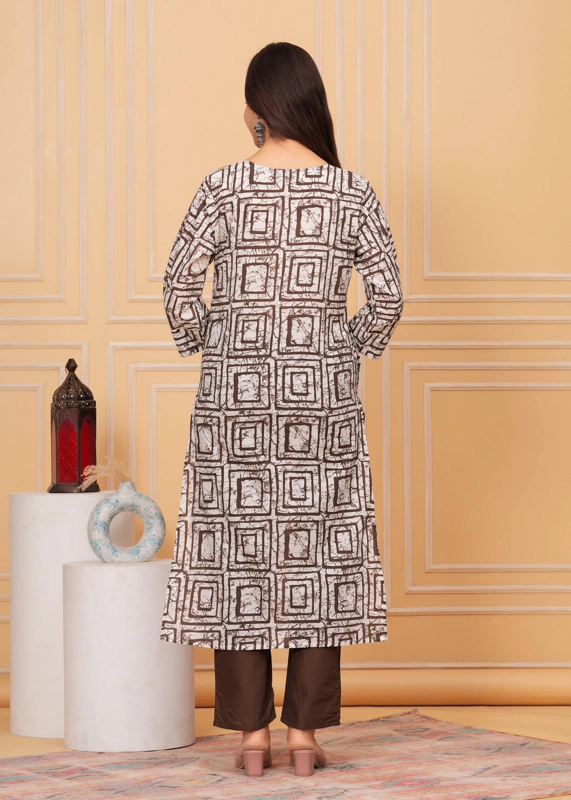 Biba Dusky Procion Printed Suit Set With Dupatta