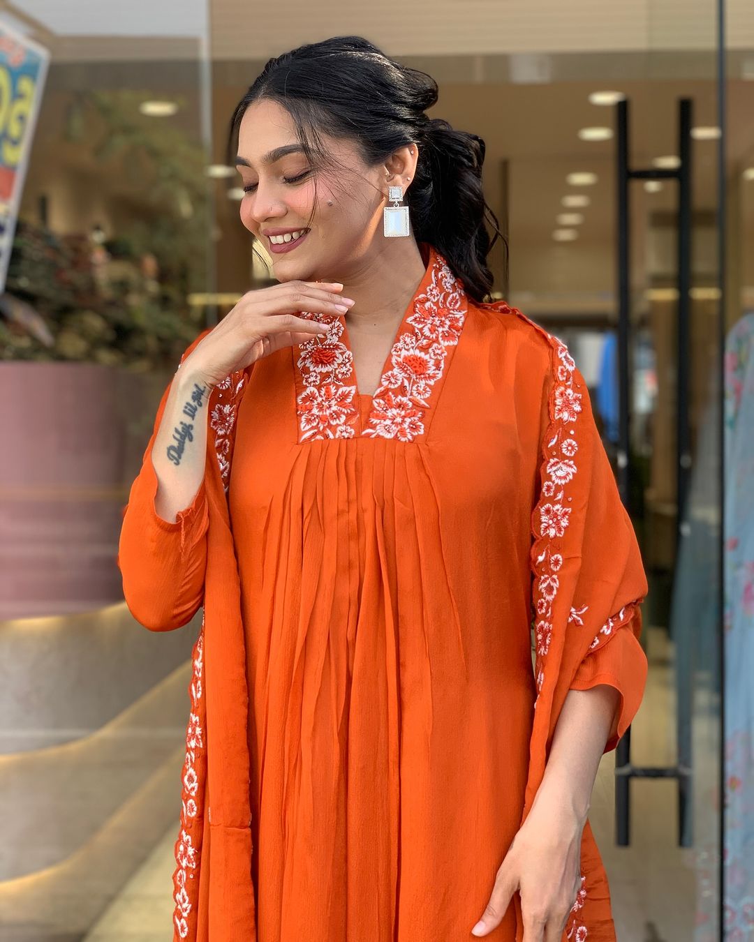 Beautiful Cotton Fabric Kurti Pant With Malmal Dupatta