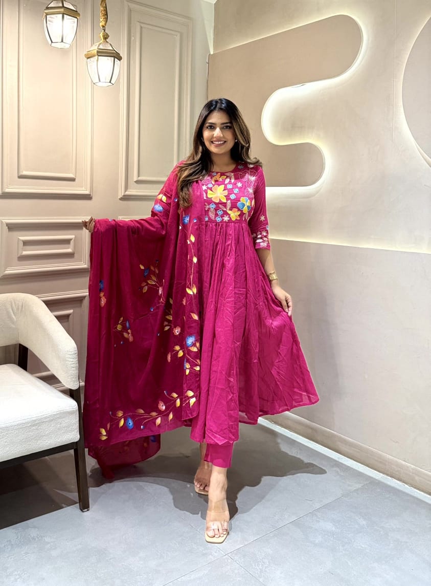 BIBA Suit Pant & Dupatta Set