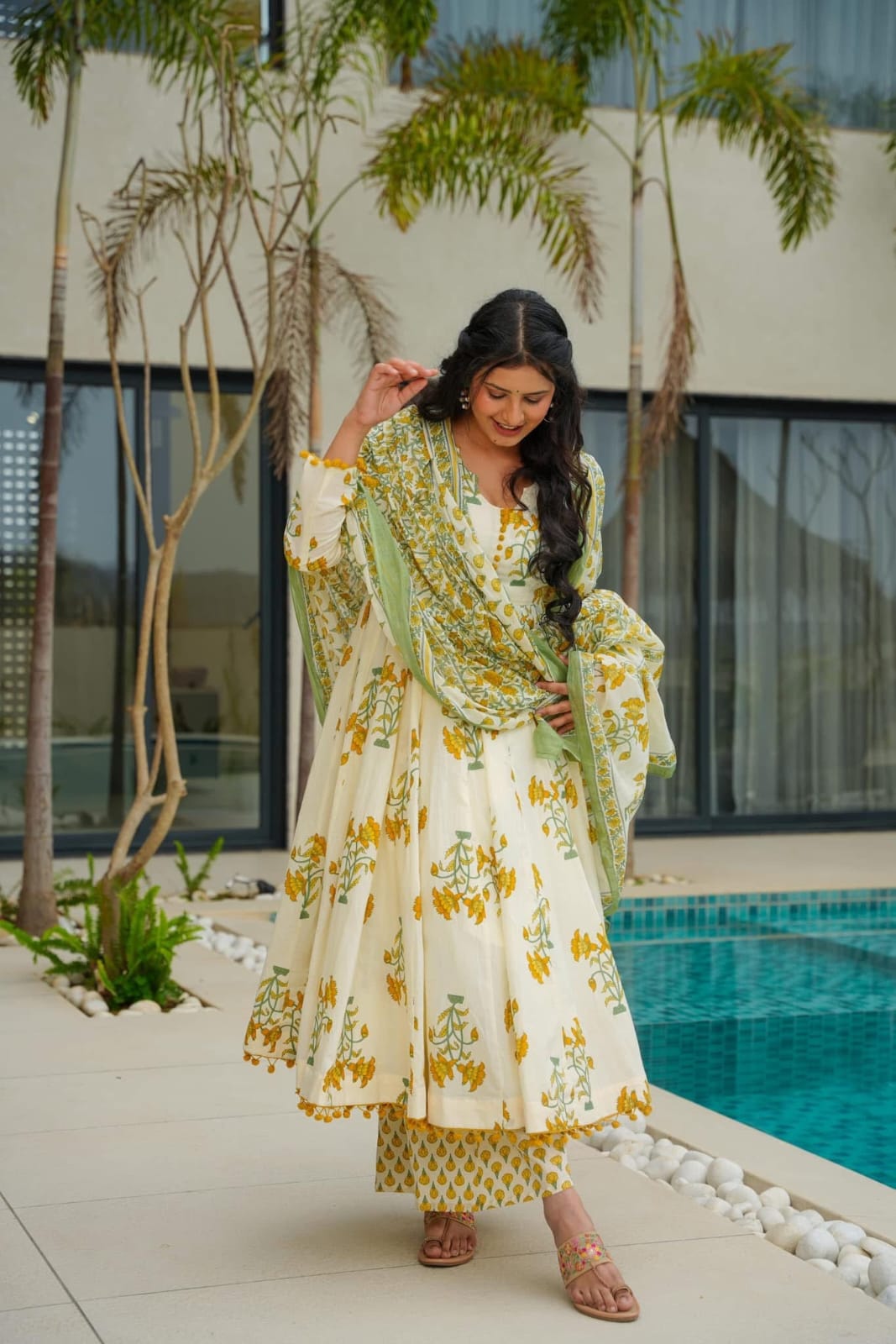 BIBA Vaidehi Cotton Suit Set
