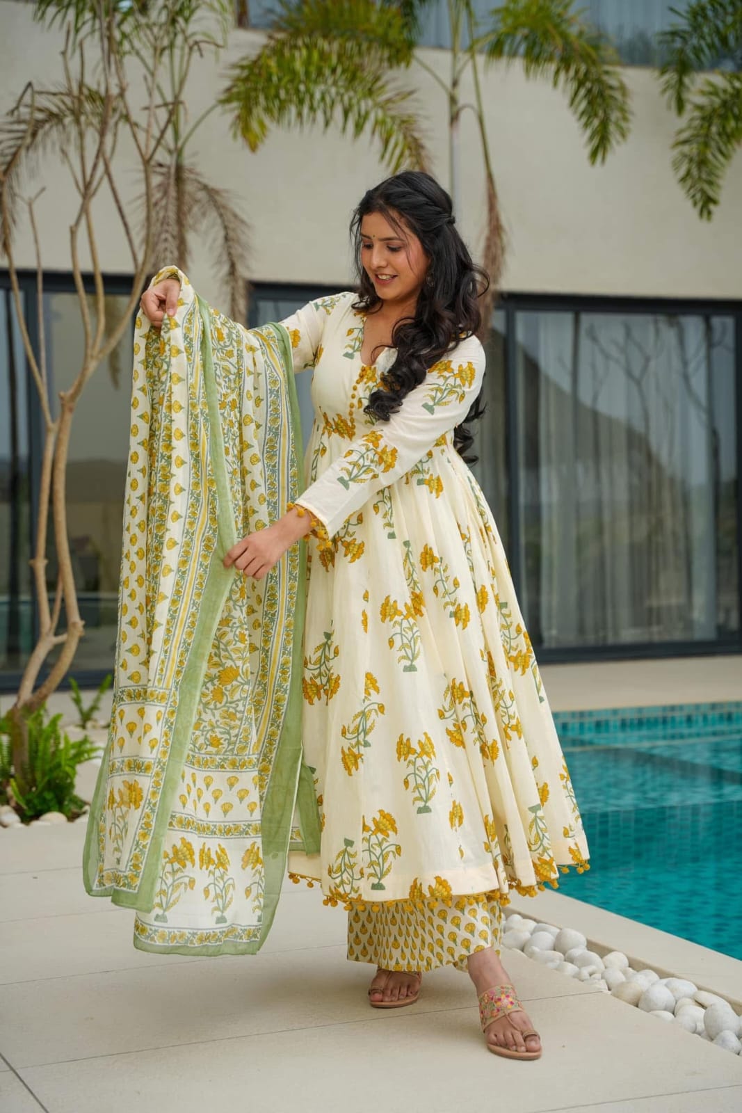 BIBA Vaidehi Cotton Suit Set