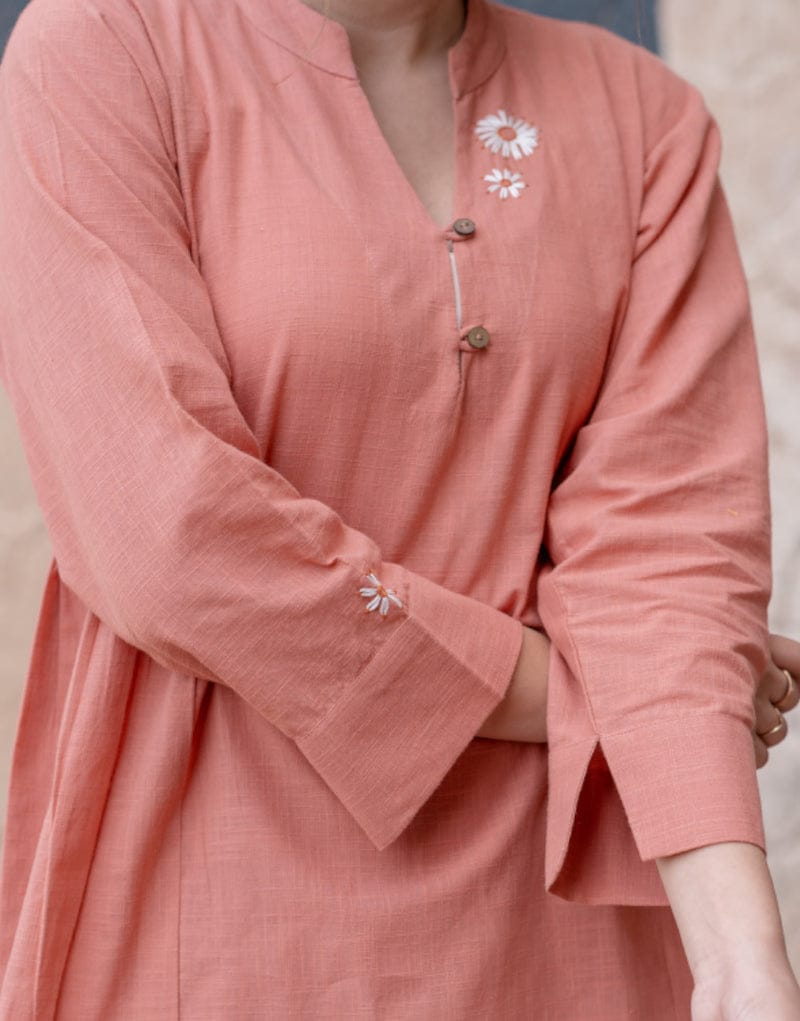 BIBA Elegant Peach Co-ord Set