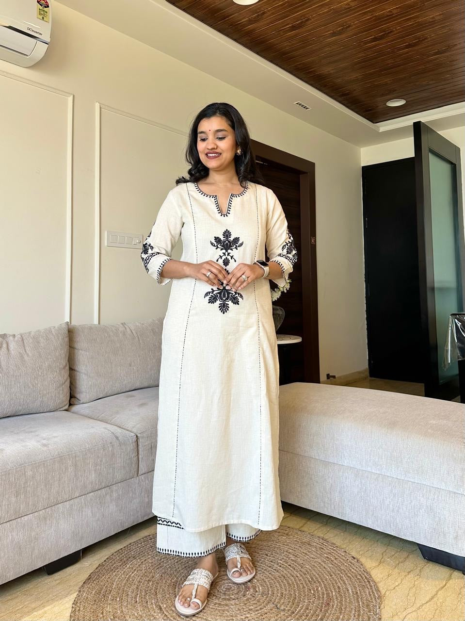 Biba Gulista Embroidered Palazzo Set
